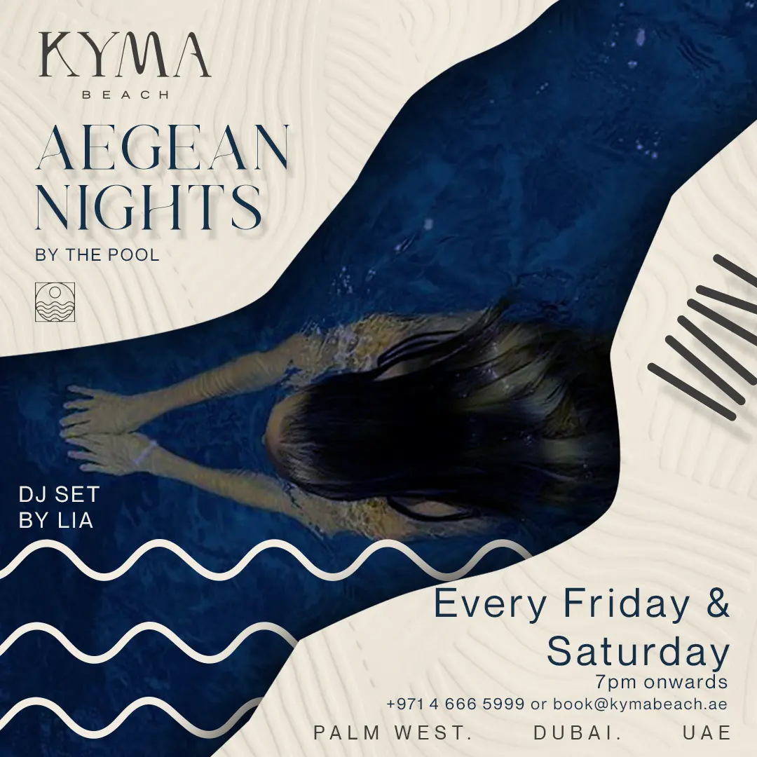 KYMA Beach Dubai - Aegean nights